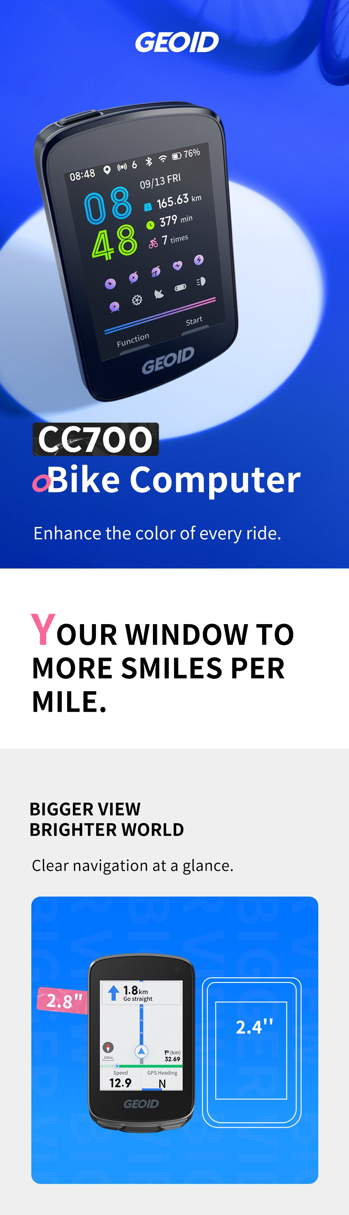 GEOID CC700 Bike Computer – geoidsports